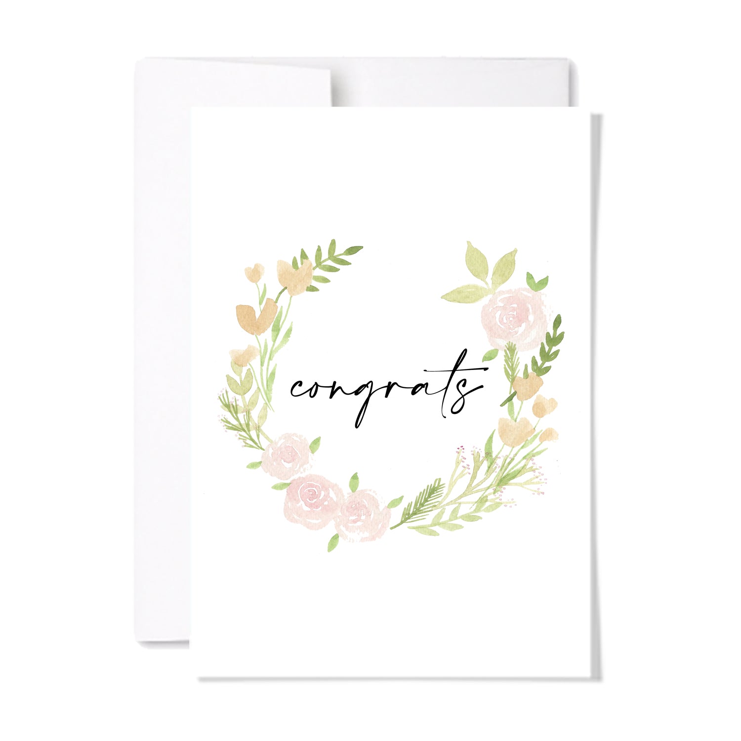 Floral Congrats Card Paperscript