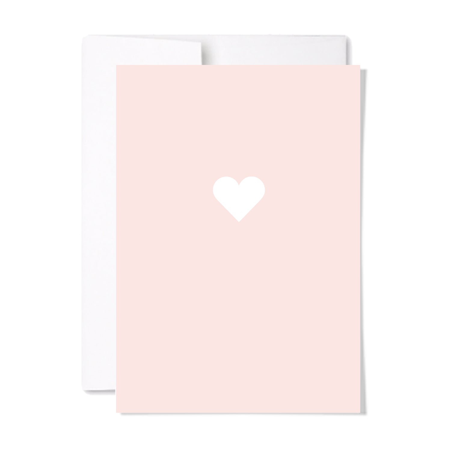 Pink Heart Notecard
